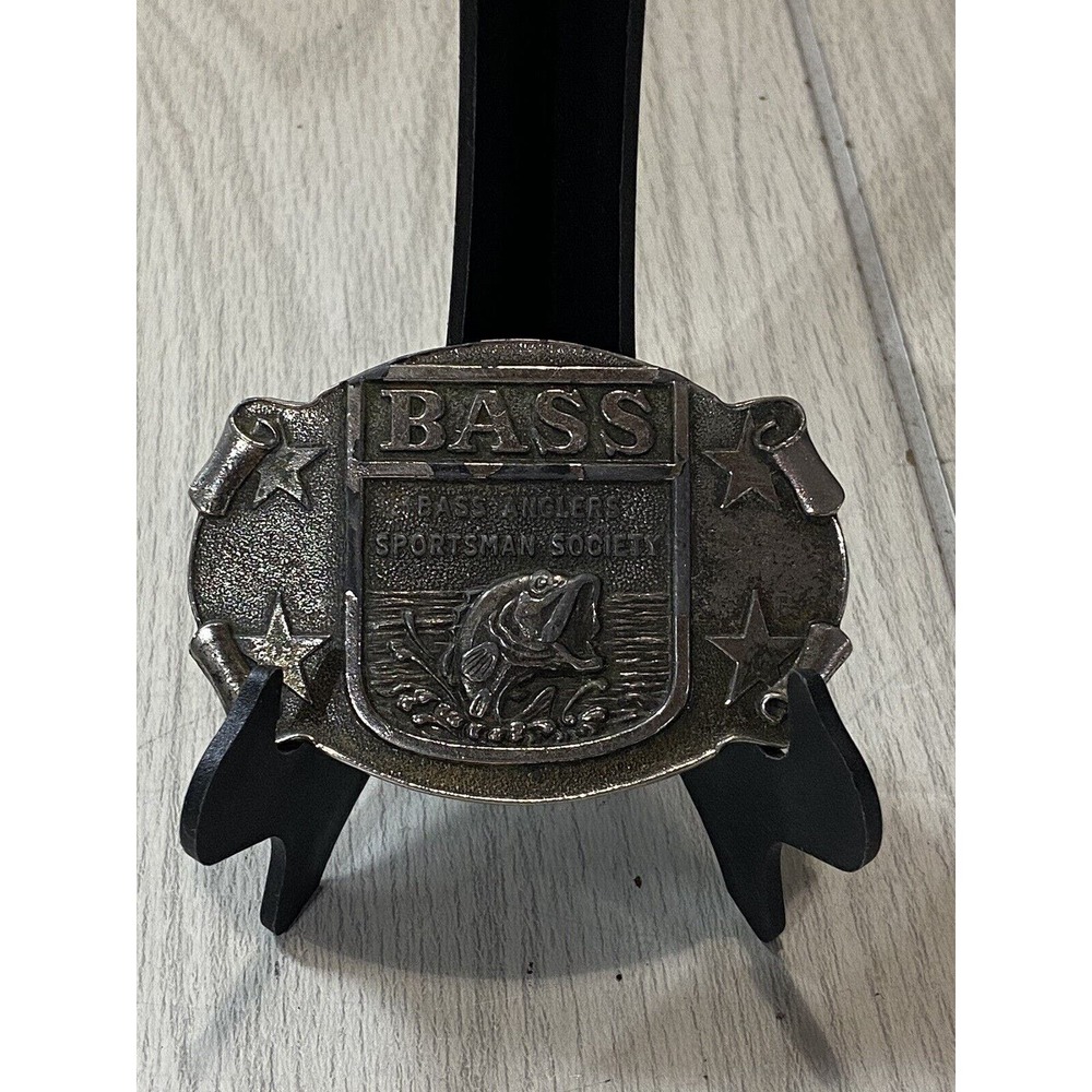 VTG Great American Buckle Co. Bass Anglers Sportsman Society Belt Buckle